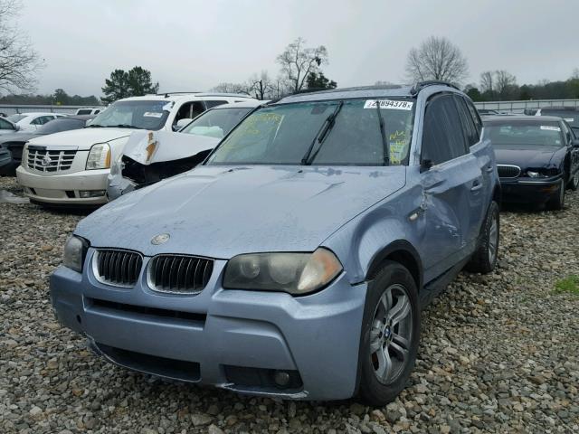 WBXPA93476WG89805 - 2006 BMW X3 3.0I BLUE photo 2