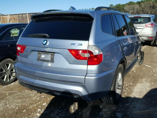 WBXPA93476WG89805 - 2006 BMW X3 3.0I BLUE photo 4