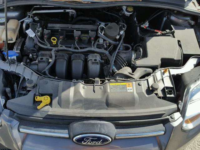 1FADP3E23DL142801 - 2013 FORD FOCUS S GRAY photo 7