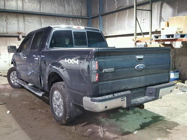 1FTFW1ET7BFA83766 - 2011 FORD F150 SUPER BLACK photo 3