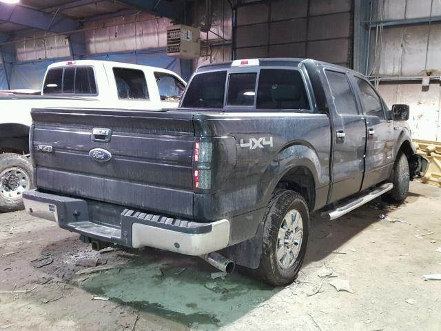 1FTFW1ET7BFA83766 - 2011 FORD F150 SUPER BLACK photo 4