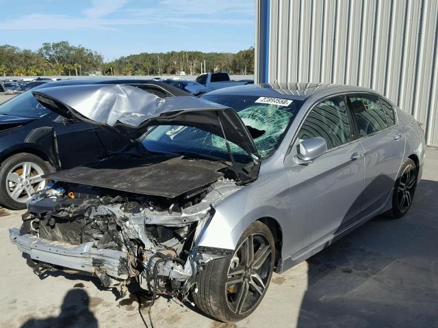 1HGCR3F98GA015846 - 2016 HONDA ACCORD TOU SILVER photo 2