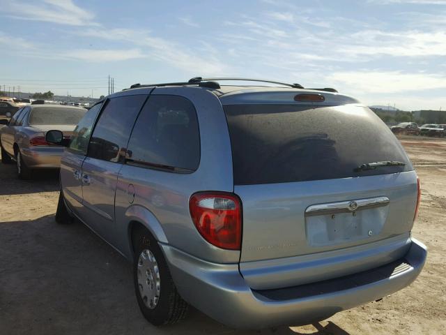 2C4GP44343R260627 - 2003 CHRYSLER TOWN & COU BLUE photo 3