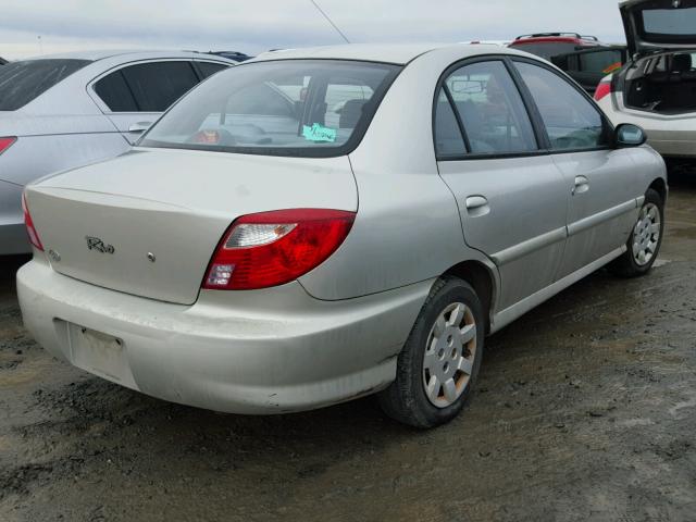 KNADC123326139123 - 2002 KIA RIO SILVER photo 4