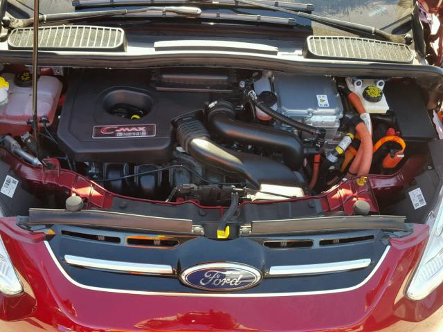 1FADP5FUXHL112552 - 2017 FORD C-MAX TITA RED photo 7