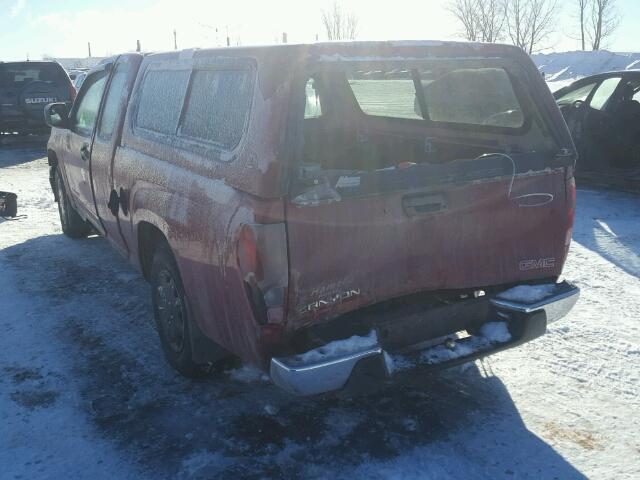 1GTCS196248217660 - 2004 GMC CANYON RED photo 3