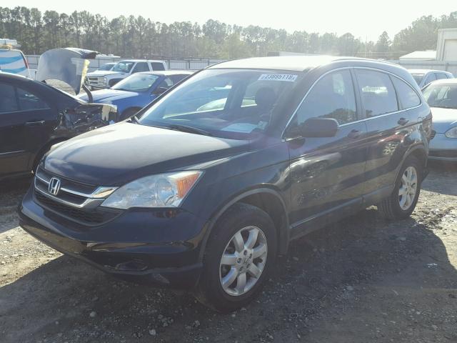 5J6RE3H45BL044458 - 2011 HONDA CR-V SE BLACK photo 2