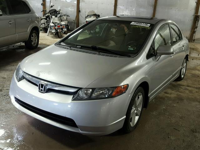 1HGFA16848L105212 - 2008 HONDA CIVIC EX SILVER photo 2