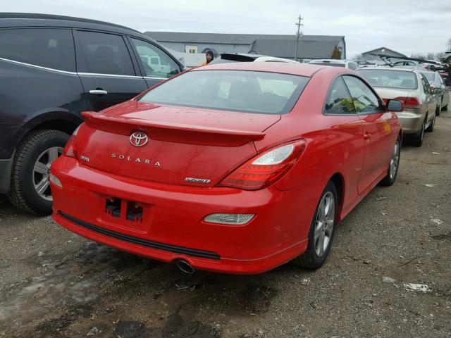 4T1CA30P17U126942 - 2007 TOYOTA CAMRY SOLA RED photo 4