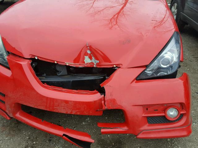 4T1CA30P17U126942 - 2007 TOYOTA CAMRY SOLA RED photo 9