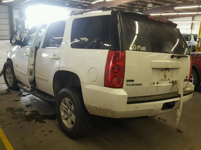 1GKUKCE03AR236956 - 2010 GMC YUKON SLT WHITE photo 3