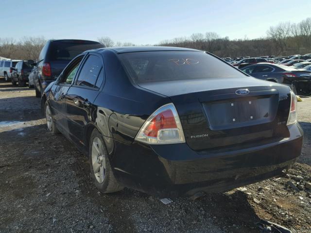 3FAHP07107R107627 - 2007 FORD FUSION SE BLACK photo 3