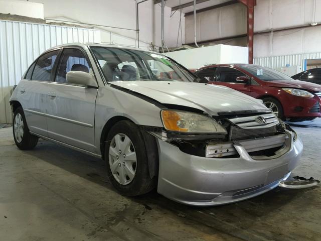 1HGES26752L043123 - 2002 HONDA CIVIC EX SILVER photo 1