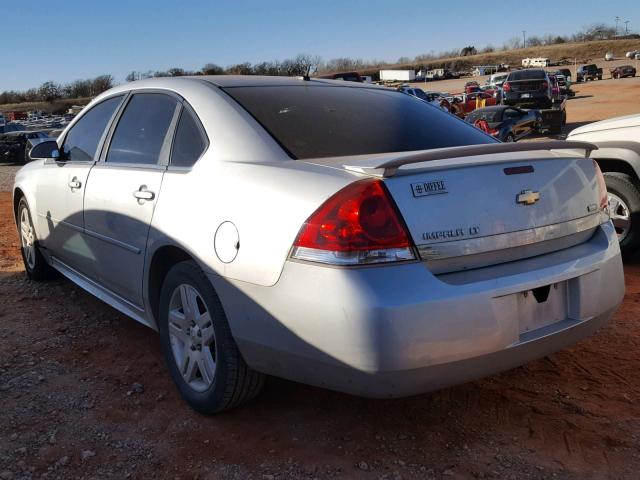 2G1WG5EK3B1122929 - 2011 CHEVROLET IMPALA LT SILVER photo 3