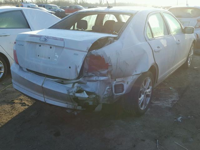 3FAHP0HA7CR326741 - 2012 FORD FUSION SE SILVER photo 4