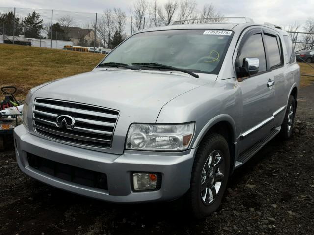 5N3AA08A66N812447 - 2006 INFINITI QX56 SILVER photo 2