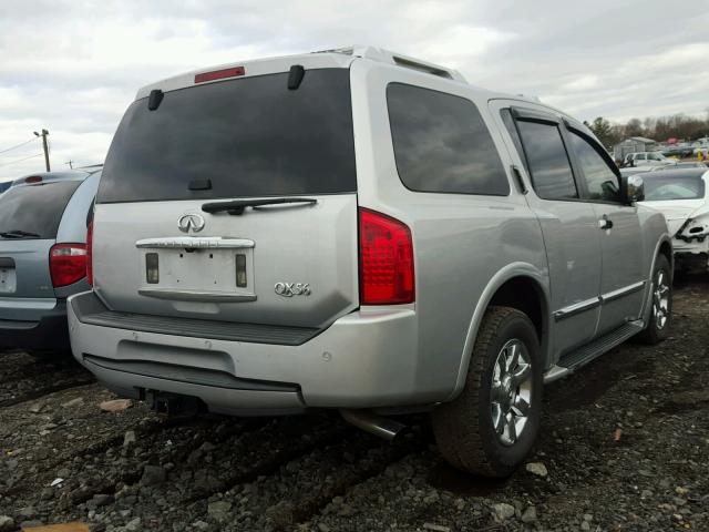 5N3AA08A66N812447 - 2006 INFINITI QX56 SILVER photo 4