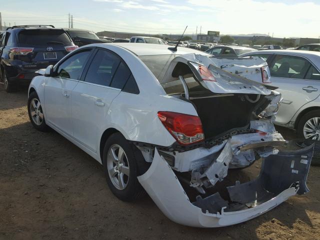 1G1PF5SC8C7250527 - 2012 CHEVROLET CRUZE LT WHITE photo 3