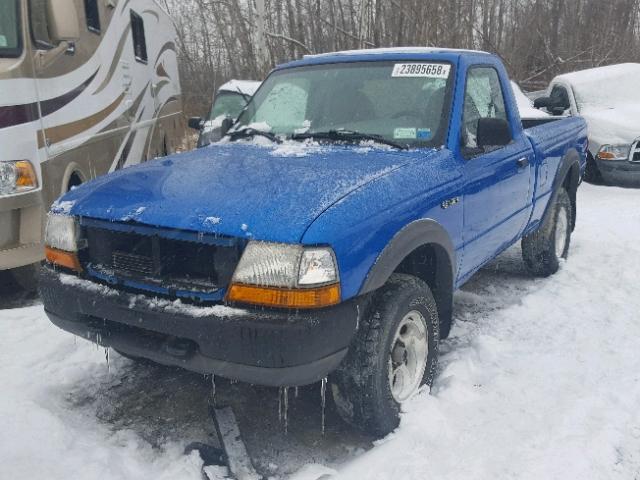 1FTYR11V5XTA95785 - 1999 FORD RANGER BLUE photo 2