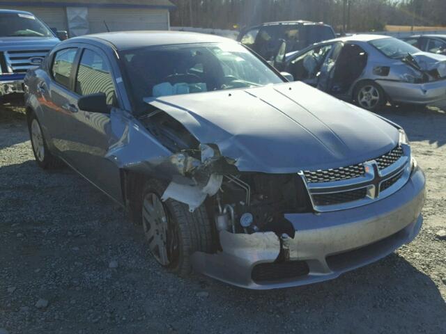 1C3CDZAB6DN753583 - 2013 DODGE AVENGER SE SILVER photo 1