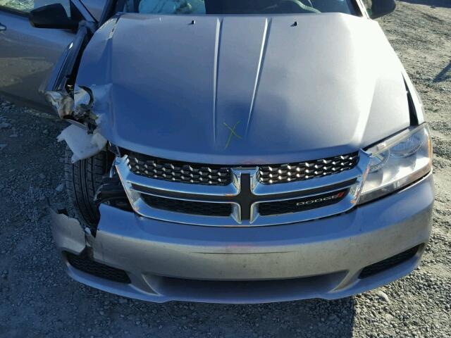 1C3CDZAB6DN753583 - 2013 DODGE AVENGER SE SILVER photo 7