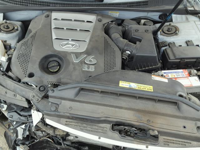 KMHFC46F28A334410 - 2008 HYUNDAI AZERA SE SILVER photo 7