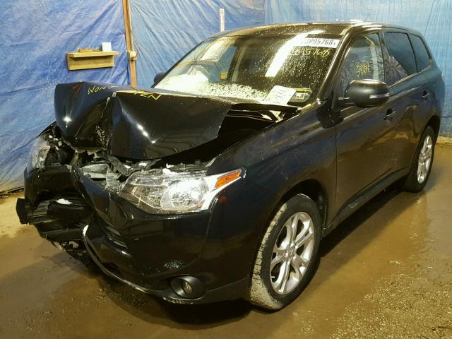 JA4AZ3A35EZ012548 - 2014 MITSUBISHI OUTLANDER BLACK photo 2