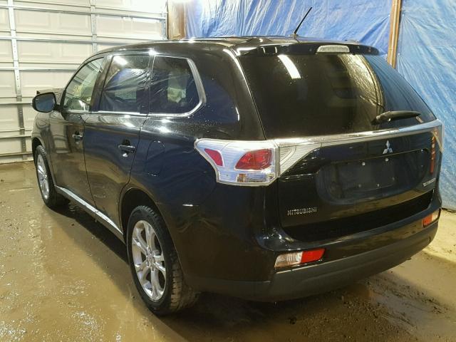 JA4AZ3A35EZ012548 - 2014 MITSUBISHI OUTLANDER BLACK photo 3