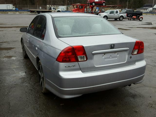 2HGES26754H504191 - 2004 HONDA CIVIC EX 银色 照片 3