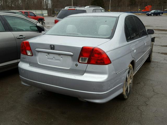 2HGES26754H504191 - 2004 HONDA CIVIC EX 银色 照片 4