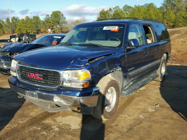 3GKFK16T21G138264 - 2001 GMC YUKON XL K BLUE photo 2