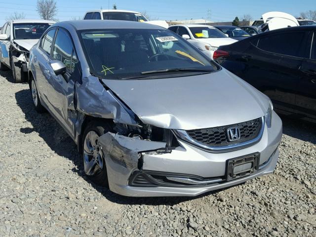 19XFB2F52DE263008 - 2013 HONDA CIVIC LX SILVER photo 1