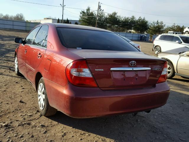 4T1BE32K45U434203 - 2005 TOYOTA CAMRY LE RED photo 3