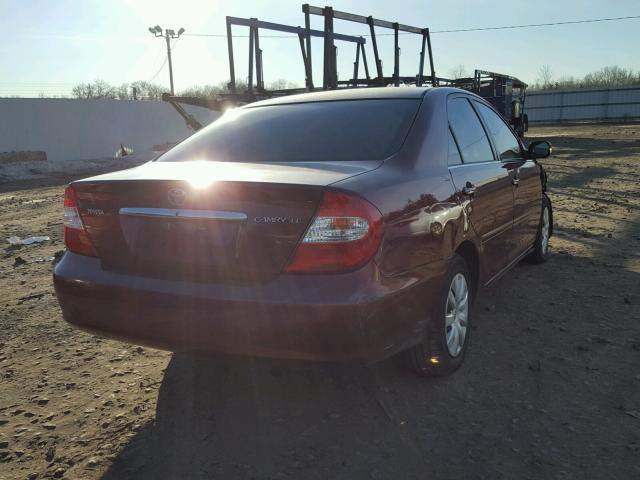4T1BE32K45U434203 - 2005 TOYOTA CAMRY LE RED photo 4