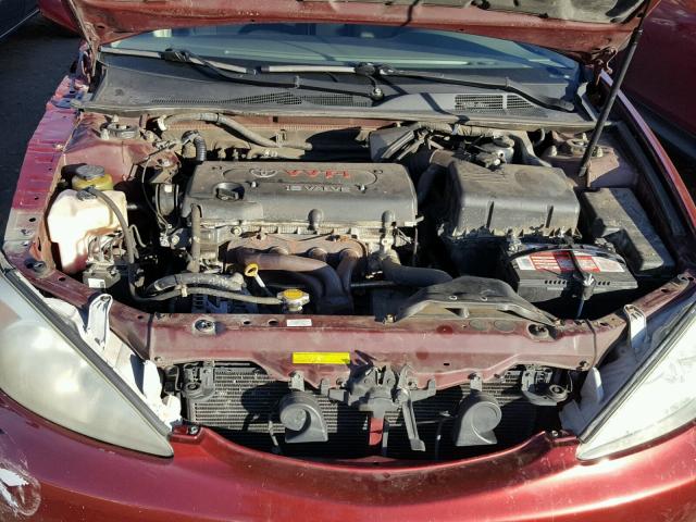 4T1BE32K45U434203 - 2005 TOYOTA CAMRY LE RED photo 7