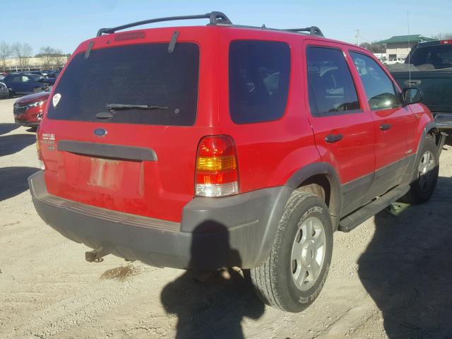 1FMYU03172KA79505 - 2002 FORD ESCAPE XLT RED photo 4