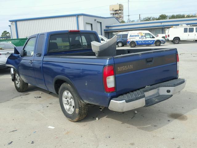 1N6DD26S6XC332315 - 1999 NISSAN FRONTIER K BLUE photo 3