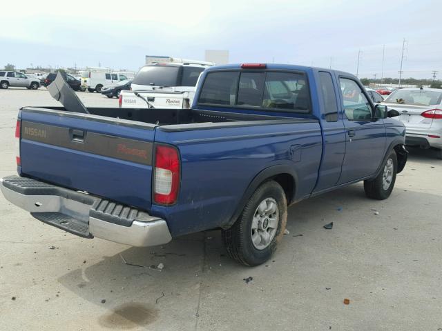 1N6DD26S6XC332315 - 1999 NISSAN FRONTIER K BLUE photo 4