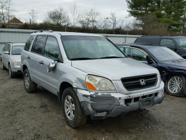 2HKYF18714H526235 - 2004 HONDA PILOT EXL SILVER photo 1