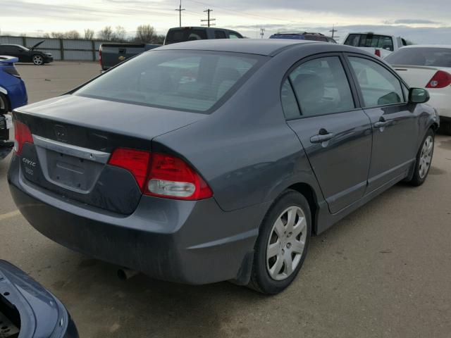 19XFA1F50AE067710 - 2010 HONDA CIVIC LX GRAY photo 4