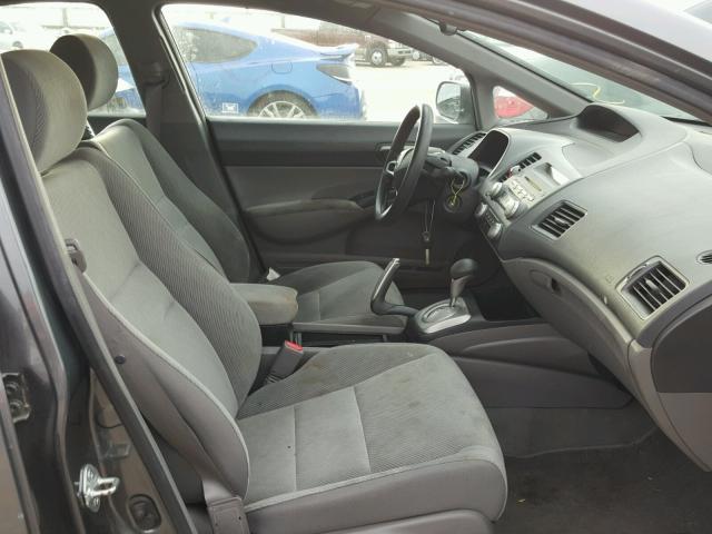 19XFA1F50AE067710 - 2010 HONDA CIVIC LX GRAY photo 5