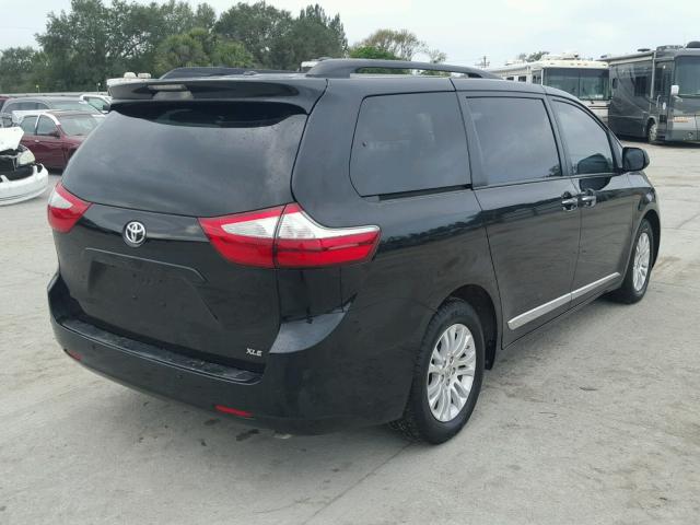 5TDYZ3DC9HS768874 - 2017 TOYOTA SIENNA XLE BLACK photo 4