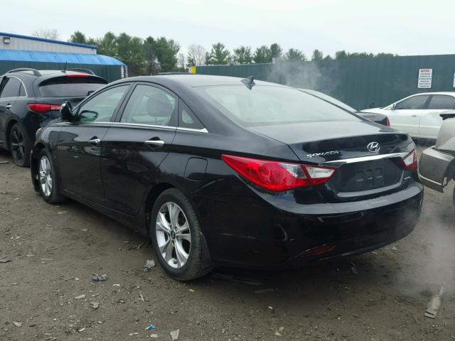 5NPEC4AC6DH626464 - 2013 HYUNDAI SONATA SE BLACK photo 3