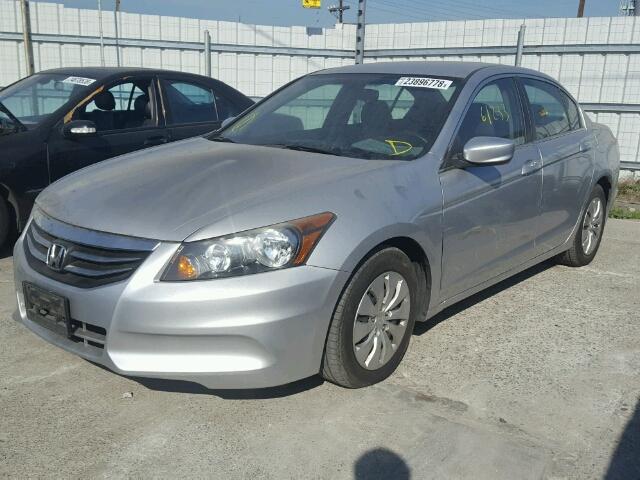 1HGCP2F30CA204156 - 2012 HONDA ACCORD LX SILVER photo 2