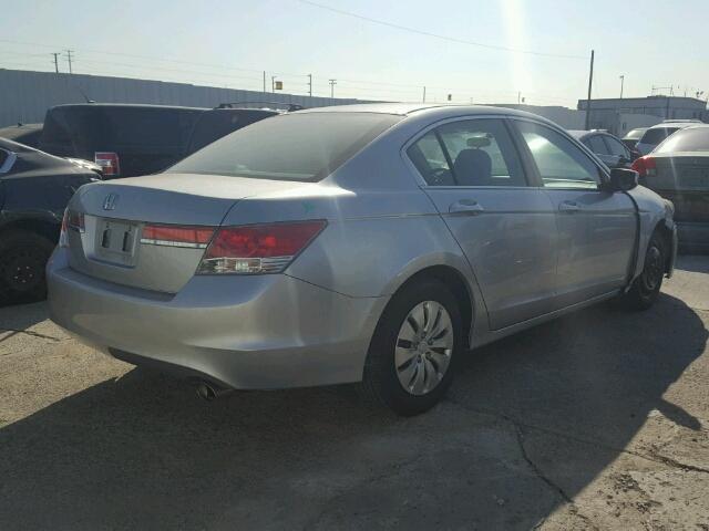 1HGCP2F30CA204156 - 2012 HONDA ACCORD LX SILVER photo 4