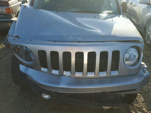 1C4NJPFA5FD367943 - 2015 JEEP PATRIOT LA SILVER photo 10