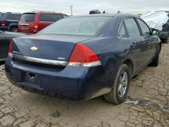 2G1WB58K581315635 - 2008 CHEVROLET IMPALA LS BLUE photo 4