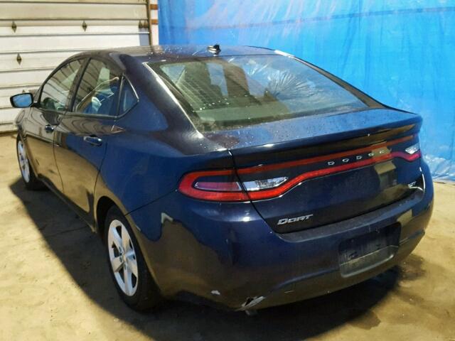 1C3CDFBB8GD767119 - 2016 DODGE DART SXT BLUE photo 3