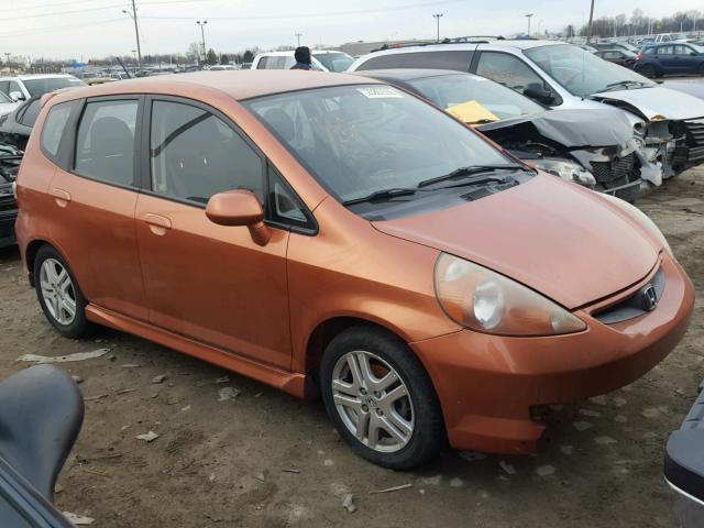 JHMGD38627S020860 - 2007 HONDA FIT S ORANGE photo 1