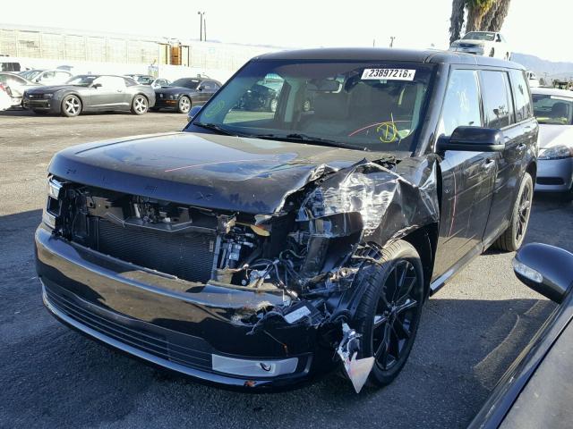 2FMGK5C87JBA08678 - 2018 FORD FLEX SEL BLACK photo 2